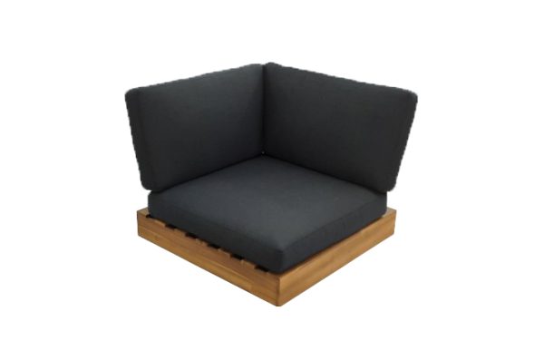 eurofar los angeles hoek lounge - zwart - Afbeelding 4