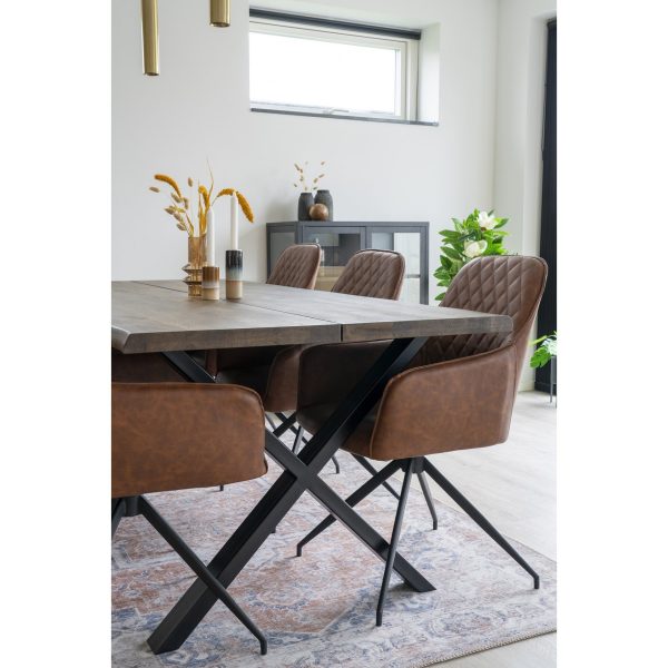 house nordic havana vloerkleed - oranje & blauw - 160x230 cm - Afbeelding 4