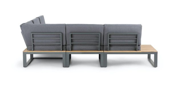 eurofar albufeira modulaire loungeset - antraciet - hoek lounge