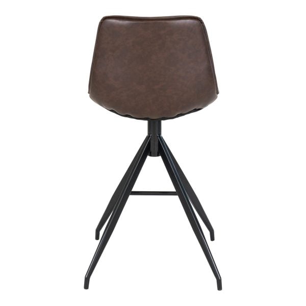 house nordic monaco barkruk - kunstleder - bruin - Afbeelding 5