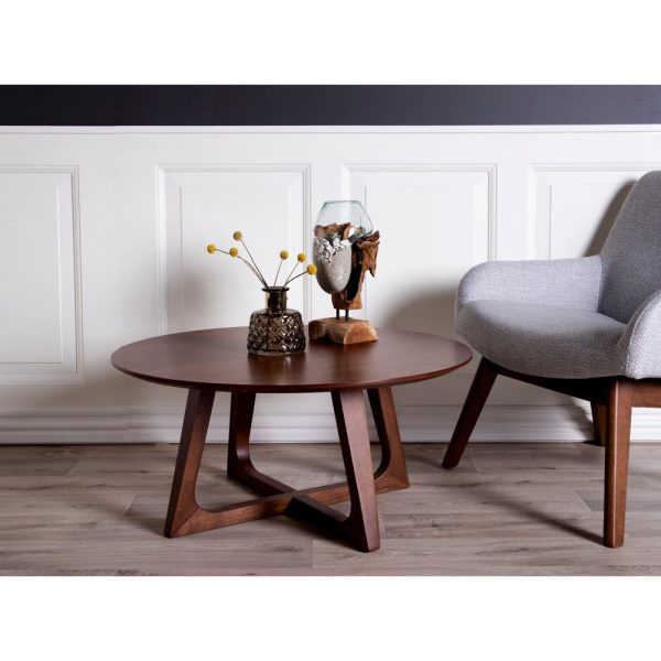 house nordic salontafel hellerup - walnoot - Ø75 cm - Afbeelding 5