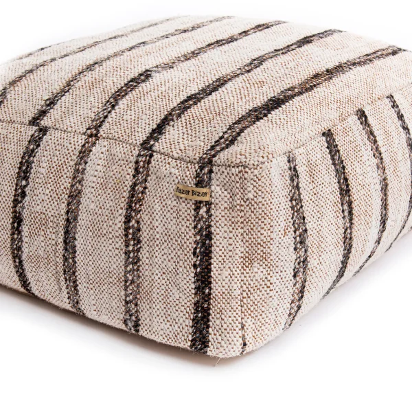 bazar bizar de oh my gee poef - bohemian wit - Afbeelding 7