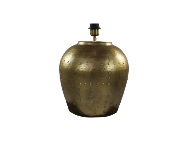 hsm collection tafellamp met nagels - goud - 36x36x50 cm