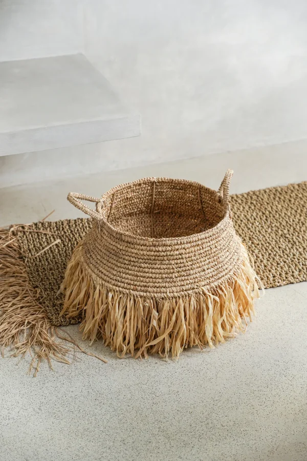 bazar bizar de raffia deluxe mand - m - Afbeelding 3