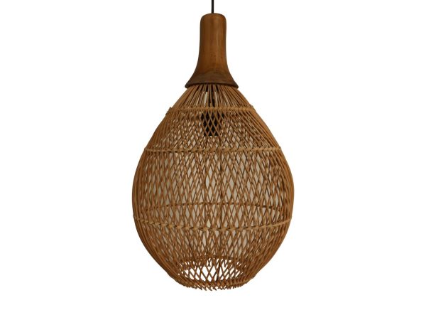 hsm collection hanglamp rotan – naturel – ø 34 cm - Afbeelding 4