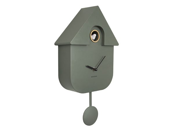karlsson wandklok cuckoo - jungle green