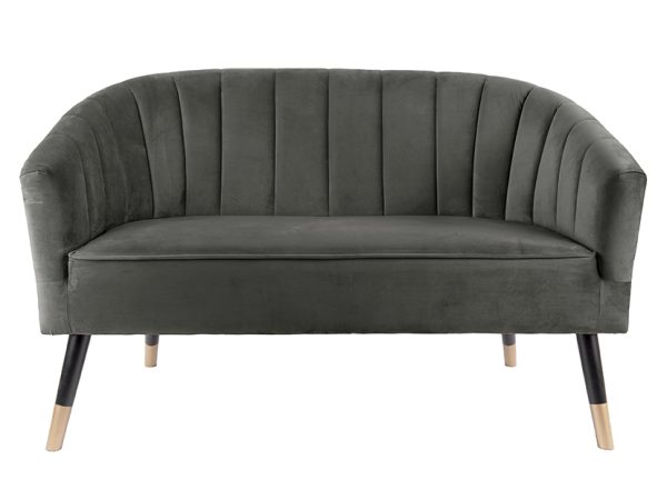 leitmotiv bank royal - velvet - taupe - groen