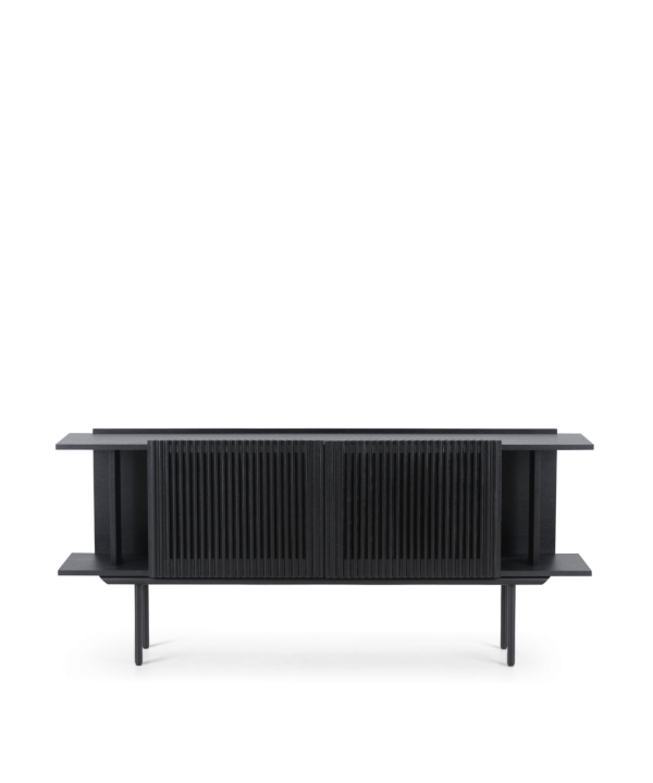 njordec dressoir louvre – zwart eiken
