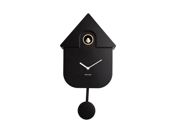 karlsson cuckoo wandklok - zwart - Afbeelding 2
