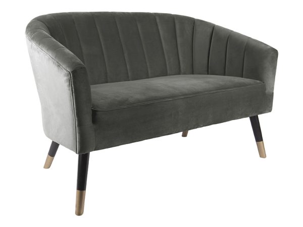 leitmotiv bank royal - velvet - taupe - groen - Afbeelding 2