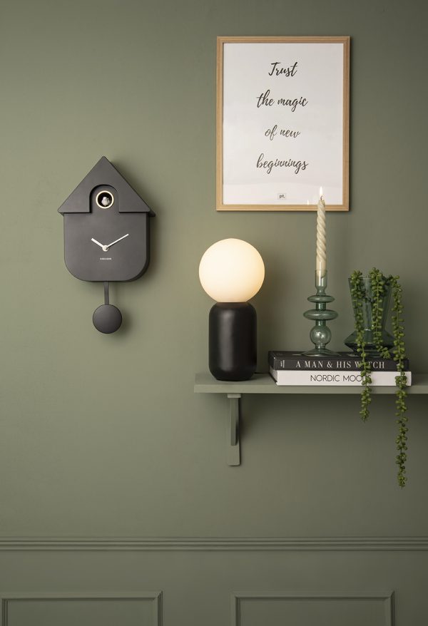 karlsson cuckoo wandklok - zwart - Afbeelding 4