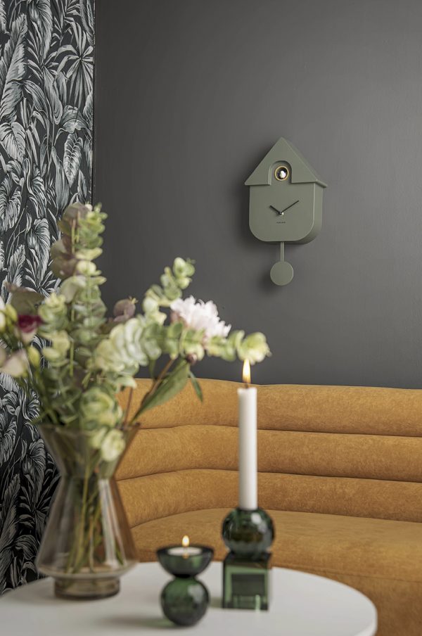 karlsson wandklok cuckoo - jungle green - Afbeelding 4