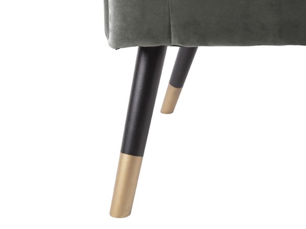 leitmotiv bank royal - velvet - taupe - groen - Afbeelding 4