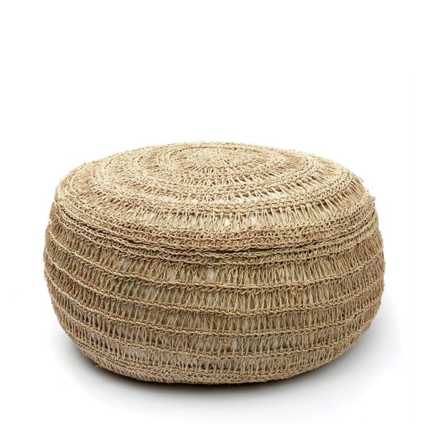 bazar bizar de zeegras poef - rond - ø60 cm