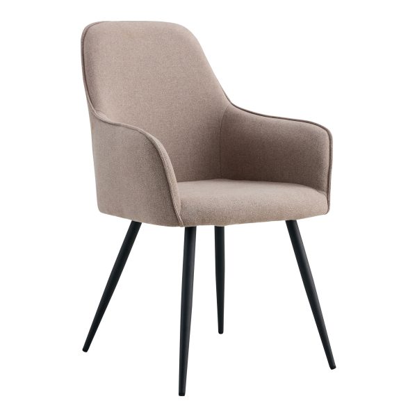 house nordic eetkamerstoel harbo - stone - grijs - velvet