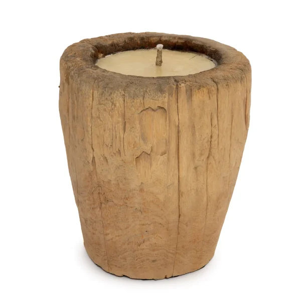 bazar bizar de kaarsen boomstam - naturel