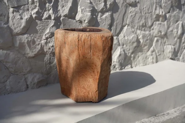 bazar bizar de kaarsen boomstam - naturel - Afbeelding 2