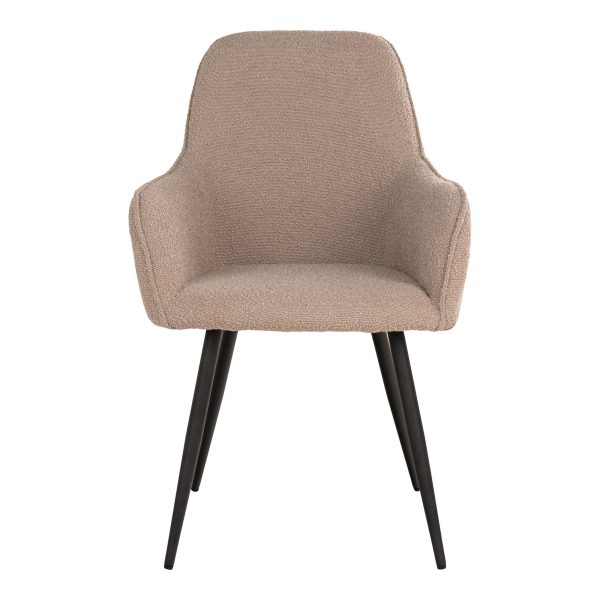 house nordic eetkamerstoel harbo - beige - bouclé - Afbeelding 2