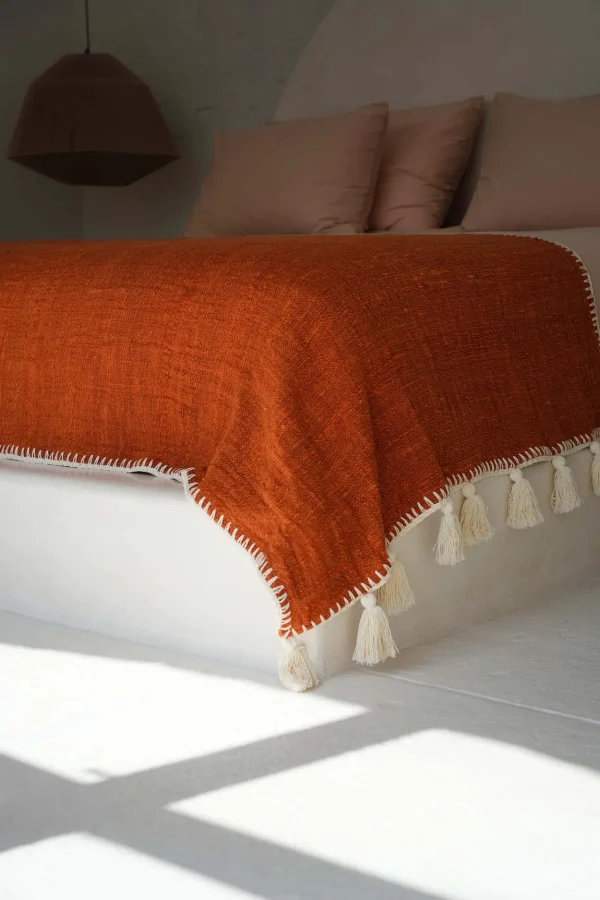 bazar bizar de stitch bedsprei - terracotta - Afbeelding 2