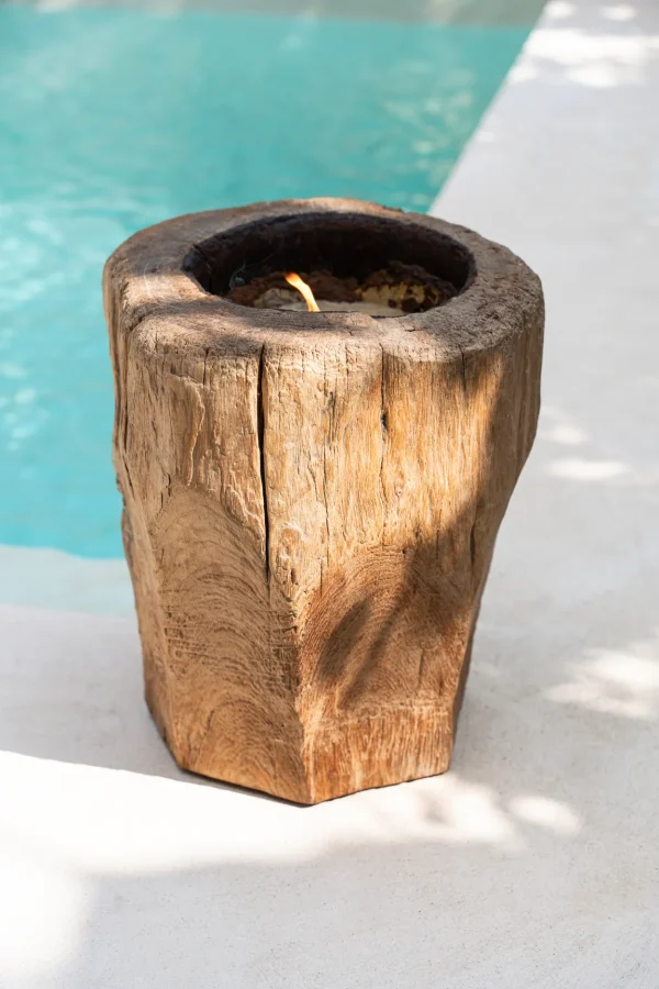 bazar bizar de kaarsen boomstam - naturel - Afbeelding 3