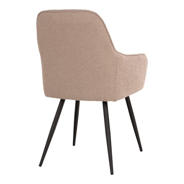 house nordic eetkamerstoel harbo - beige - bouclé - Afbeelding 4