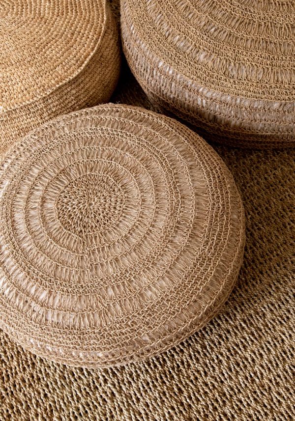 bazar bizar de zeegras poef - rond - ø60 cm - Afbeelding 5