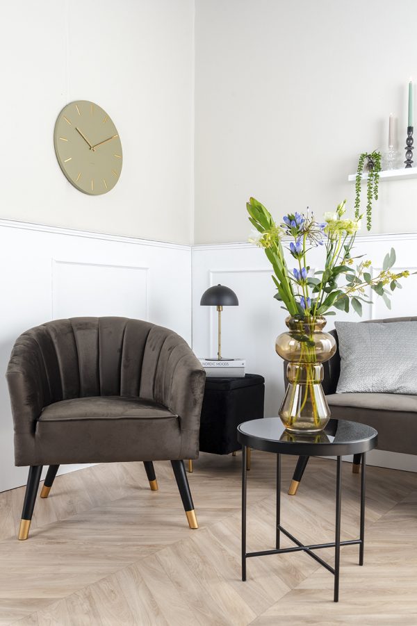 leitmotiv stoel royal - velvet - taupe - groen - Afbeelding 5