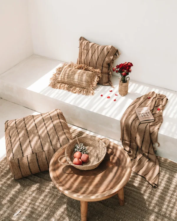 bazar bizar de oh my gee poef - beige - zwart - Afbeelding 6