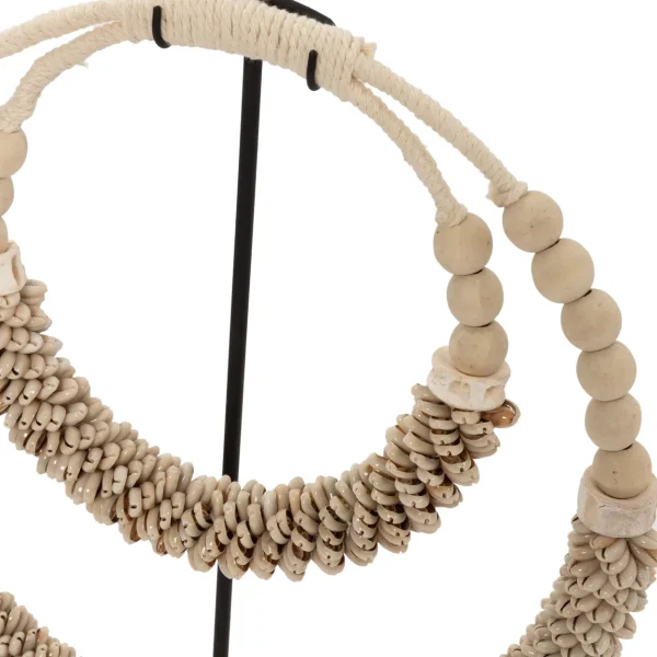 bazar bizar dubbele halsketting met schelpen - Afbeelding 6