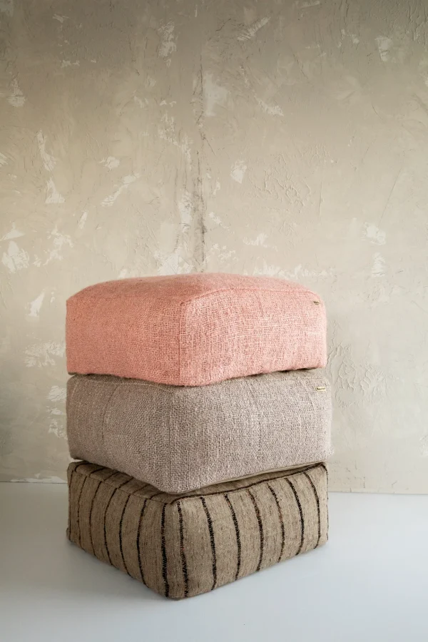 bazar bizar de oh my gee poef - beige - zwart - Afbeelding 7