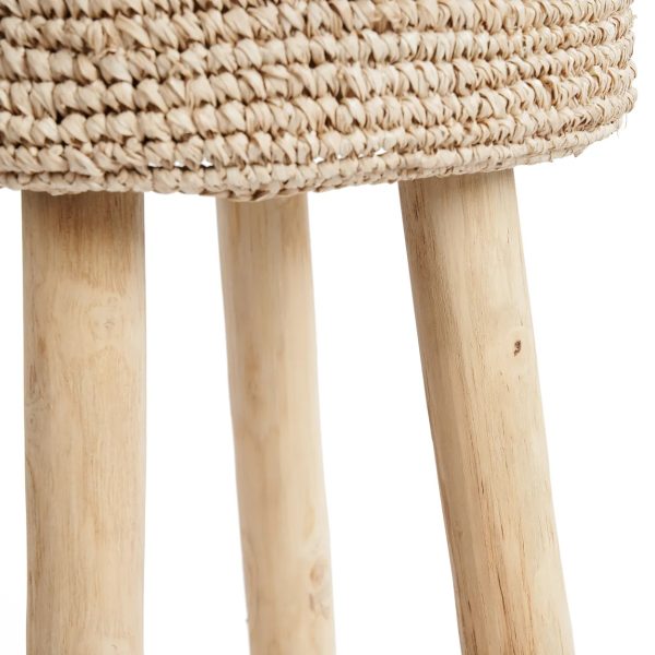 bazar bizar de raffia barkruk - Afbeelding 8