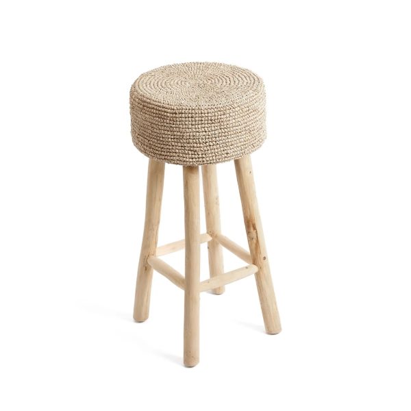 bazar bizar de raffia barkruk - Afbeelding 9