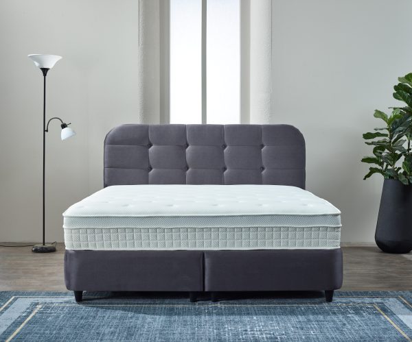 dreamehouse boxspring rondo - antraciet - 160x200 - met bergruimte