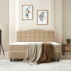 dreamehouse boxspring marrakech - kunstleer - beige - 160x200 - met bergruimte
