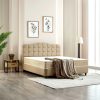 dreamehouse boxspring marrakech - kunstleer - beige - 160x200 - met bergruimte - Afbeelding 3