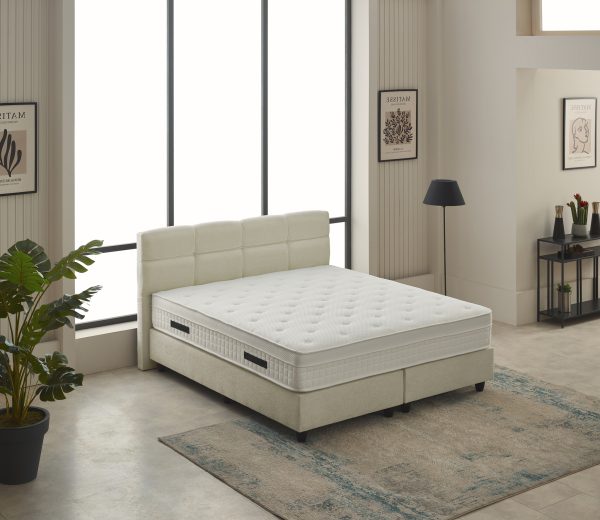 dreamhouse boxspring vida - teddy - 180x200 - beige - Afbeelding 3