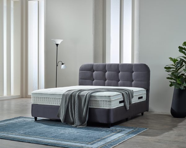 dreamehouse boxspring rondo - antraciet - 160x200 - met bergruimte - Afbeelding 5