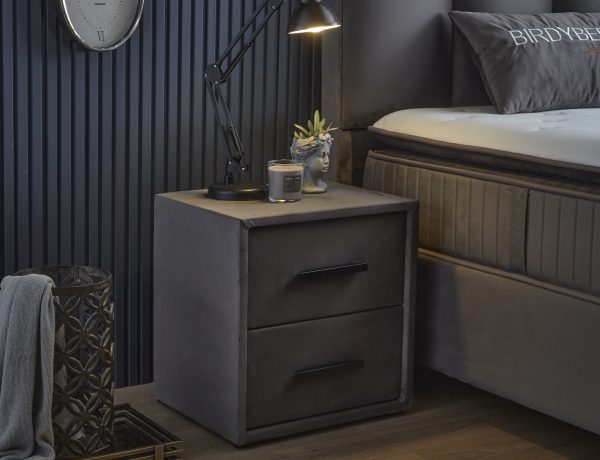 skybedd boxspring birdybedd – antraciet – 160x200 - met bergruimte - Afbeelding 7