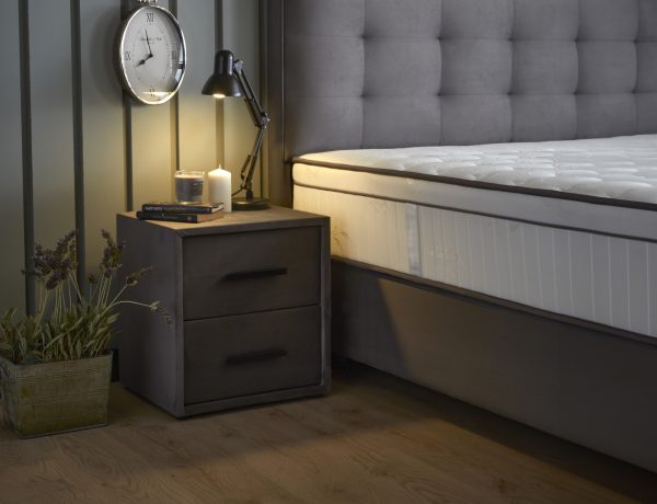 skybedd boxspring modebedd - antraciet - 180x200 - met bergruimte - Afbeelding 7