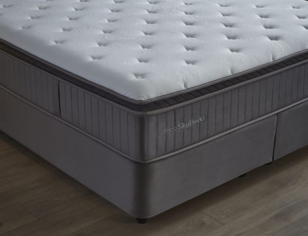 skybedd boxspring birdybedd – antraciet – 160x200 - met bergruimte - Afbeelding 8
