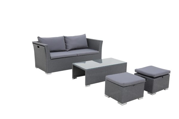 dreamehouse boxspring rondo - velvet - antraciet - 180x200 - met bergruimte - Afbeelding 9