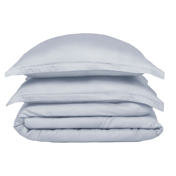 coco & cici tencel dekbedovertrek – 260×220 – lichtblauw