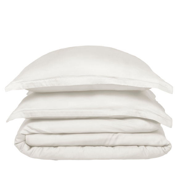 coco & cici tencel dekbedovertrek – 260×220 – wit