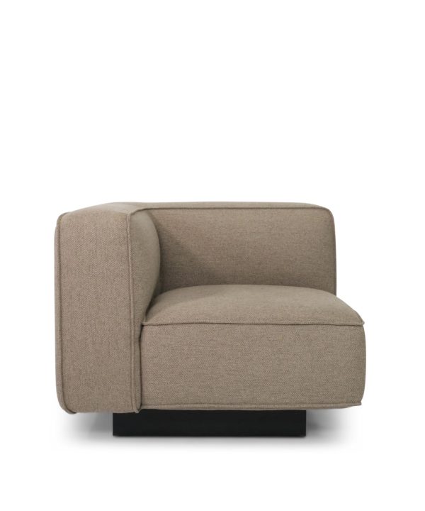njordec utopia modulaire bank - hoek - donker beige - Afbeelding 2
