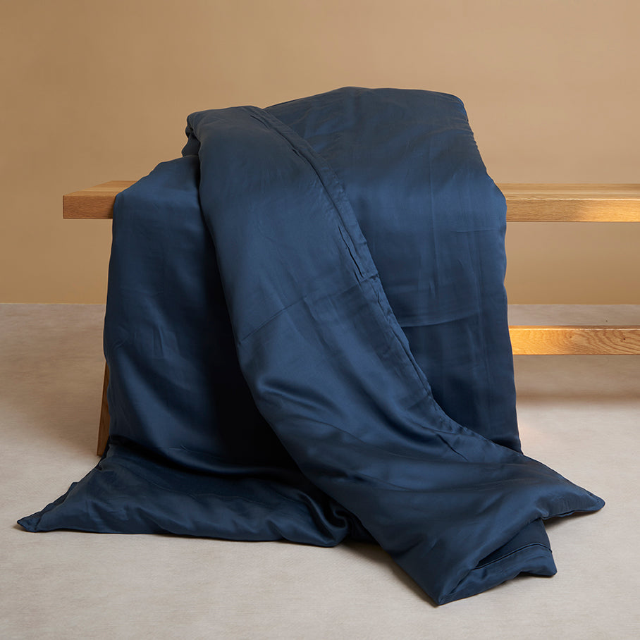 coco & cici tencel dekbedovertrek - blauw - 200x220cm - Afbeelding 3