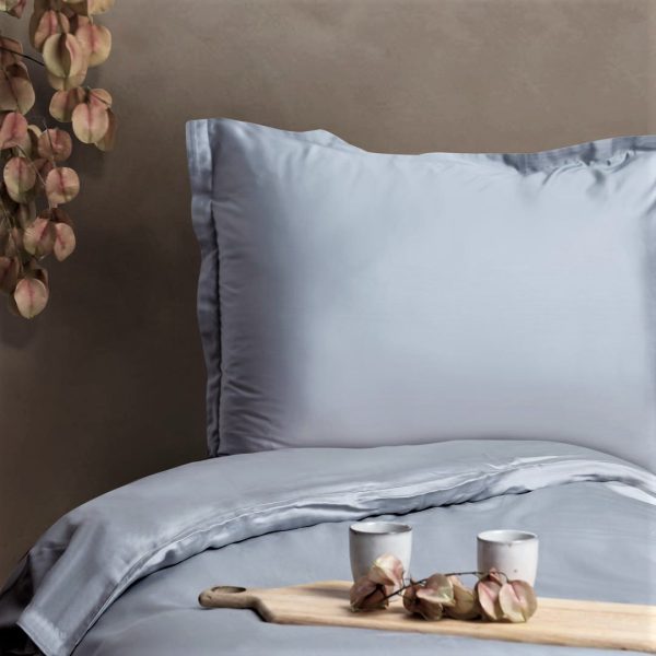 coco & cici tencel dekbedovertrek – 260×220 – lichtblauw - Afbeelding 4