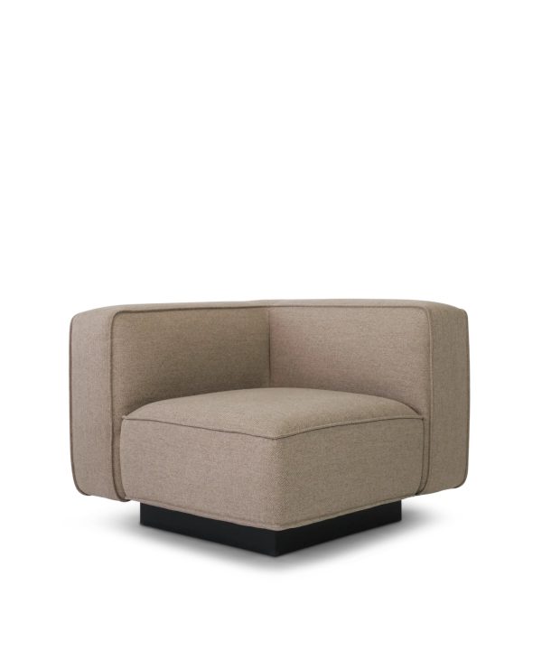 njordec utopia modulaire bank - hoek - donker beige - Afbeelding 5