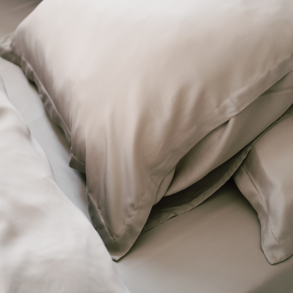 coco & cici tencel dekbedovertrek – 240×220 – taupe - Afbeelding 5