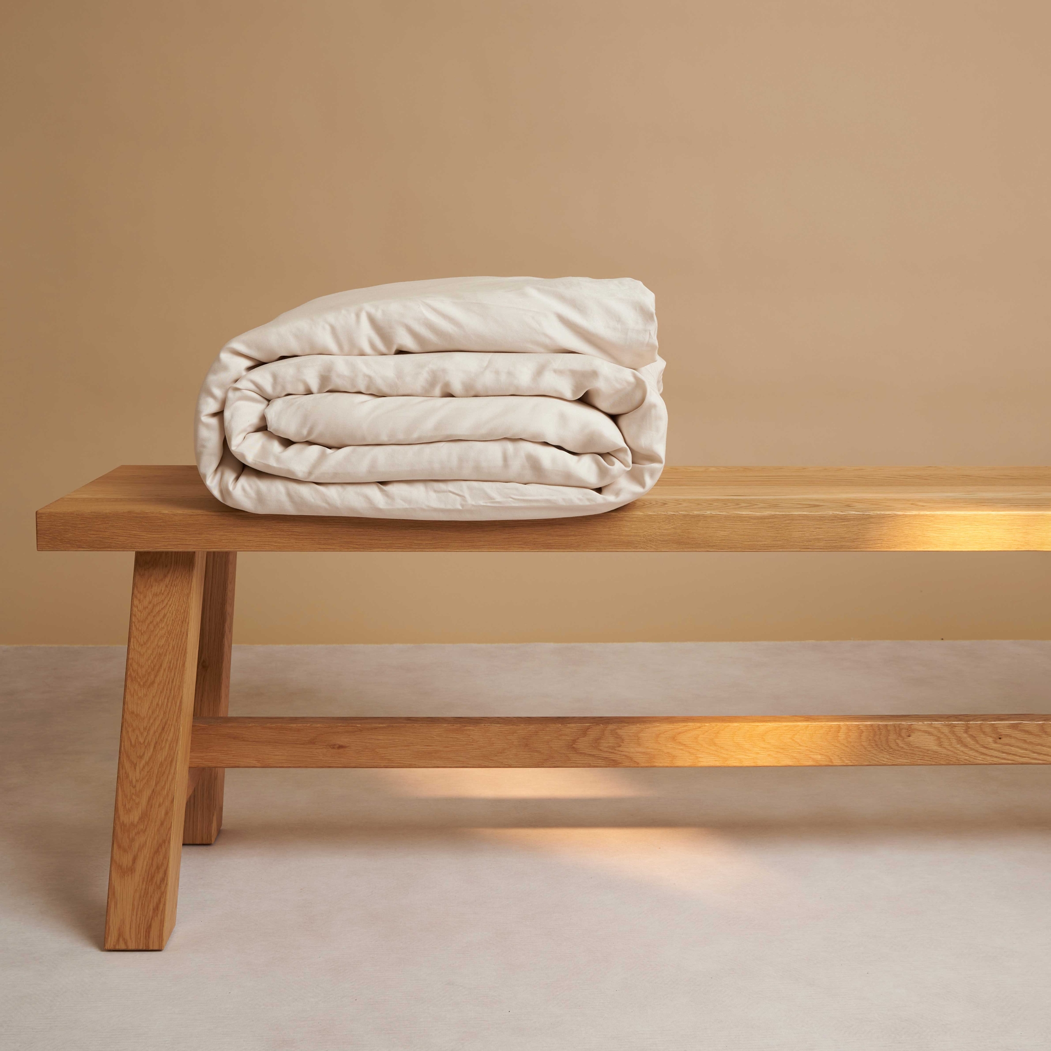 coco & cici tencel dekbedovertrek - beige - 220x240cm - Afbeelding 6