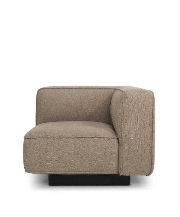 njordec utopia modulaire bank - hoek - donker beige - Afbeelding 6